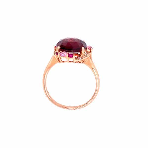 Garnet, Ruby, and Pink Sapphire Ring by Bellarri