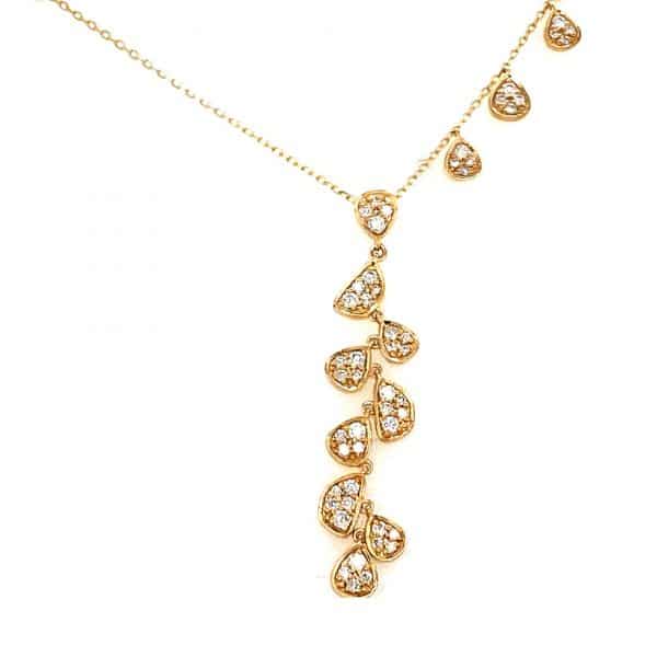 Multi-shaped Diamond Drop Necklace
