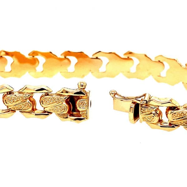 Estate Rose Gold Chain Link Bracelet