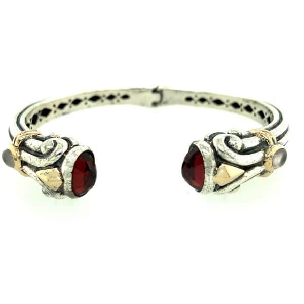 Estate Garnet and Moonstone Bracelet