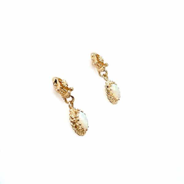 Estate Opal Dangle Earrings