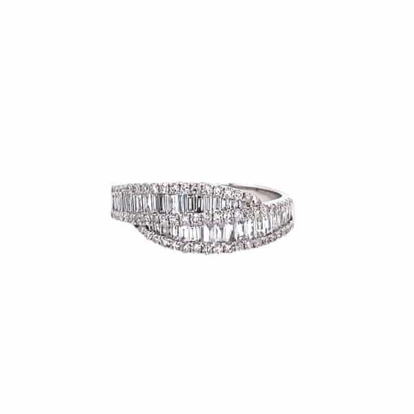 Overlapping Baguette Diamond Ring by Effy