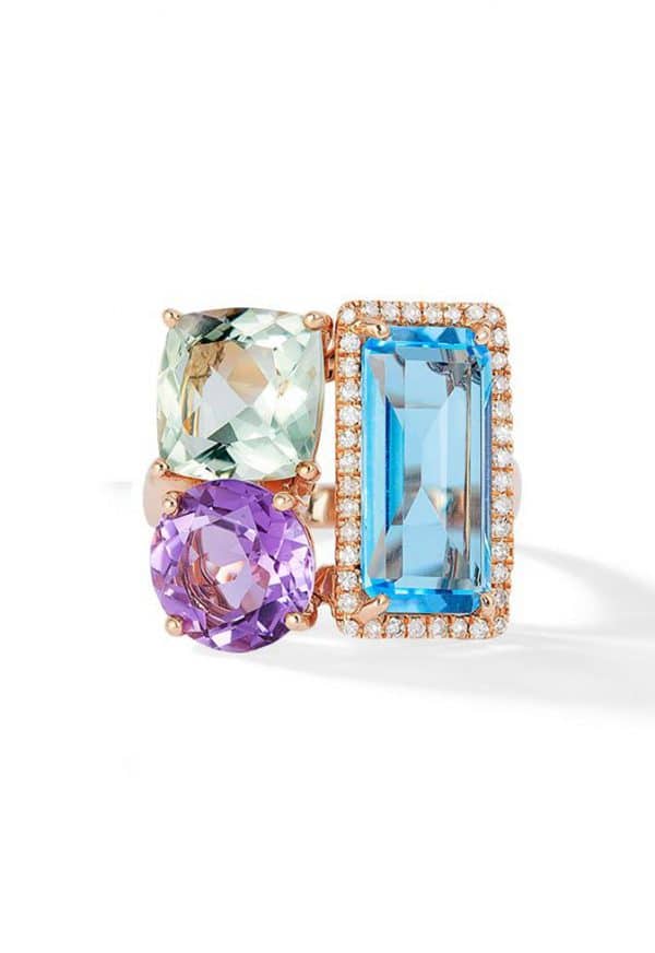 Multi-color Gemstone Ring by Effy