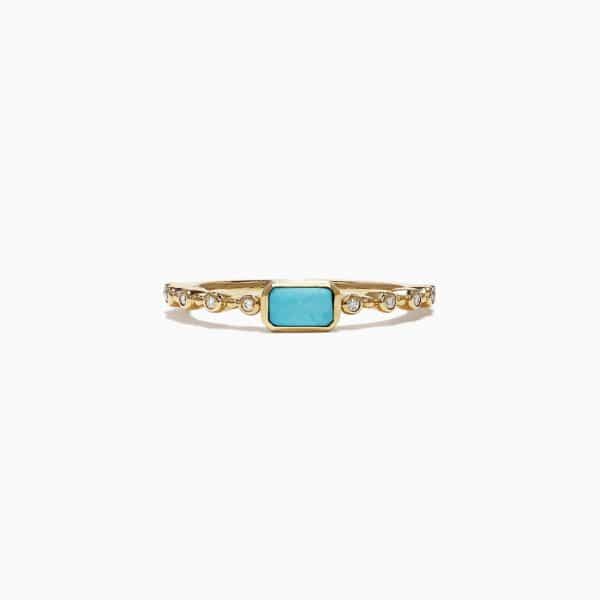 Turquoise and Diamond Ring by Effy