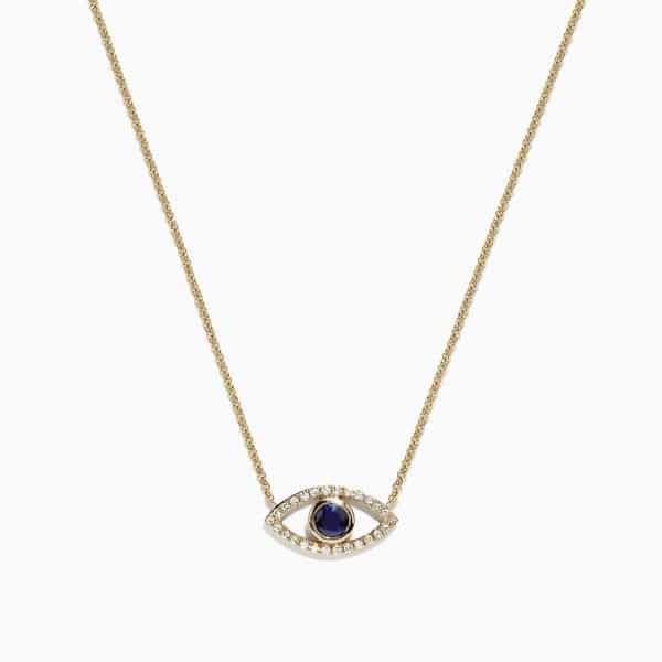 Sapphire and Diamond Eye Pendant by Effy