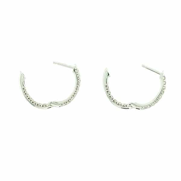 0.54CTW In and Out Diamond Hoops