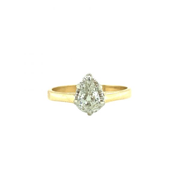 Estate Antique Pear Shape Engagement Ring