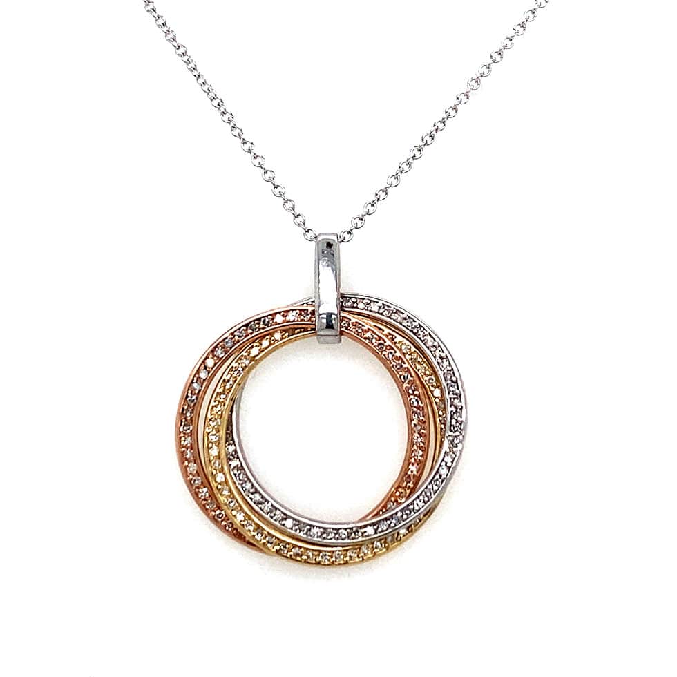 Triple Ring Diamond Pendant by Effy - Nelson Coleman Jewelers