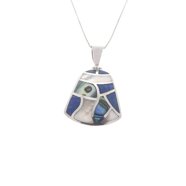 Estate Mother of Pearl and Abalone Pendant