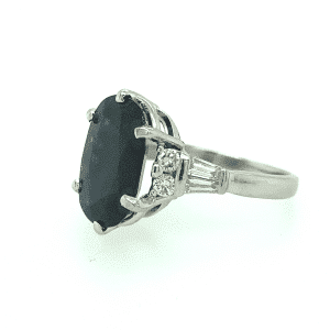 Estate Platinum Sapphire Ring