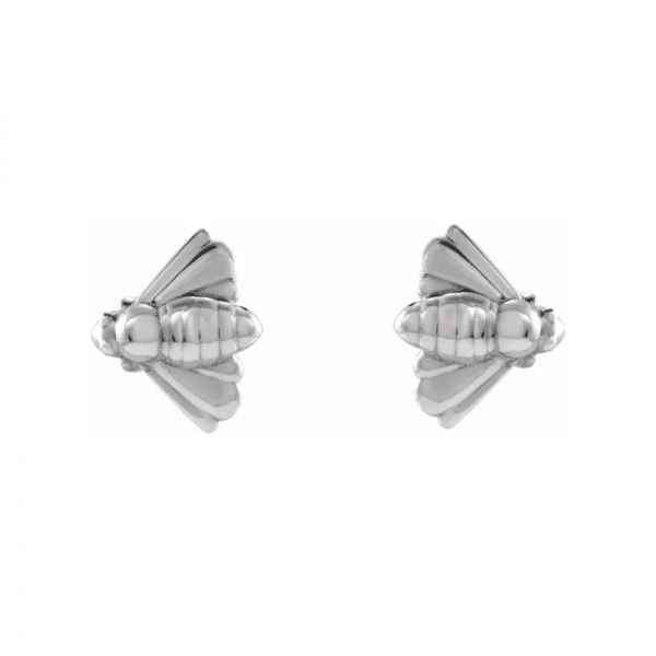 Bee Earrings in Sterling Silver