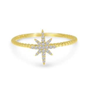 Diamond Starburst Ring