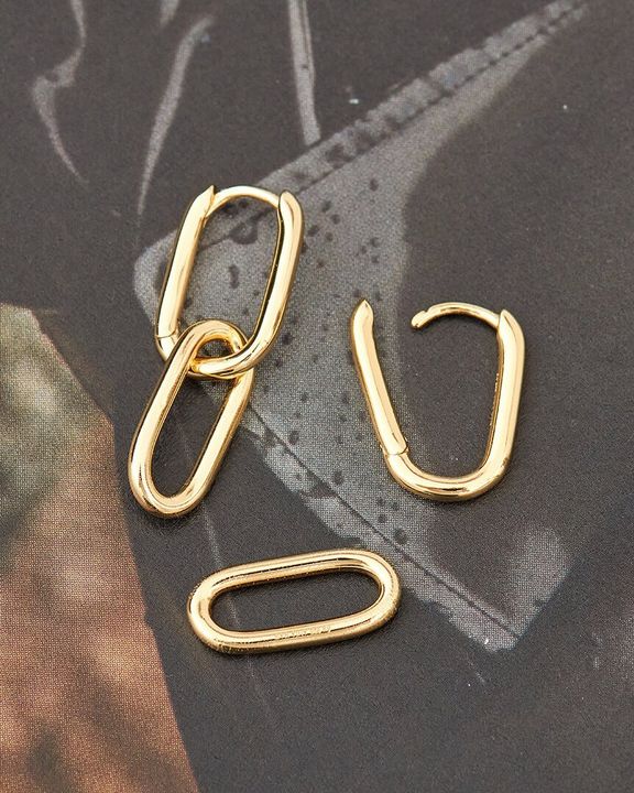 cable link earrings