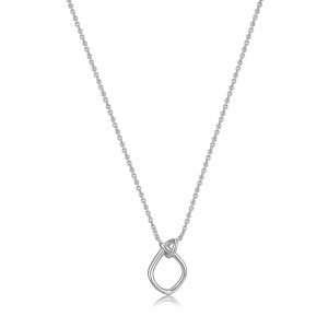 knot pendant necklace in sterling silver