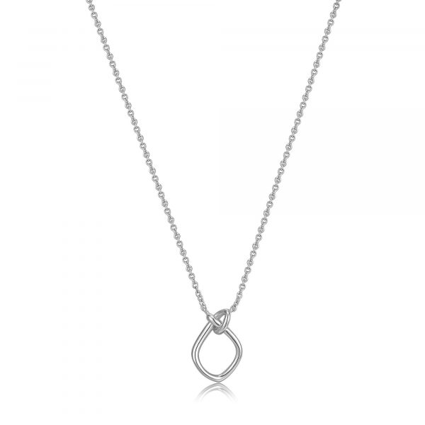 knot pendant necklace in sterling silver