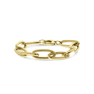 Chunky Cable Bracelet in Yellow Gold