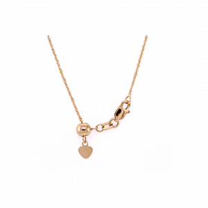 Adjustable Sliding Chain in Yellow Gold
