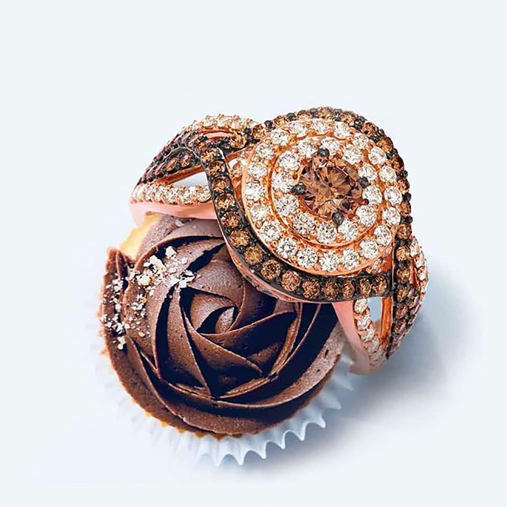 levian chocolate diamond ring