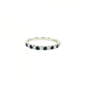 Sapphire and Diamond Band by Diamonds Forever