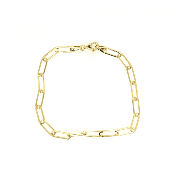 Chain Link Bracelet in Yellow Gold