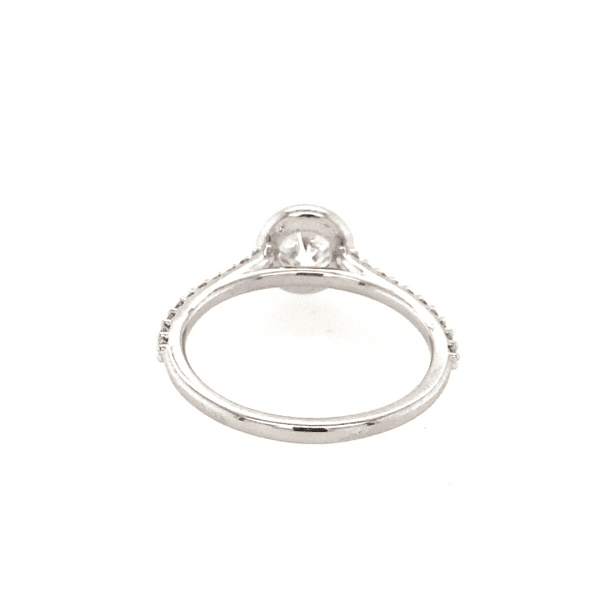 White Gold Bezel Set Engagement Ring