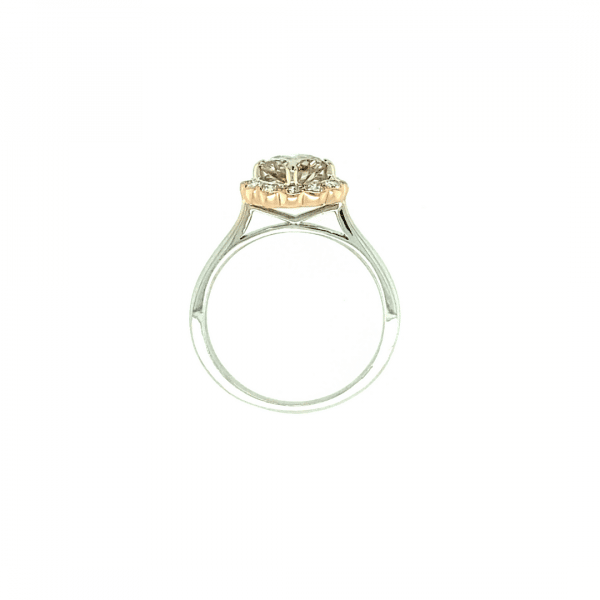 Estate Diamond Halo Engagement Ring