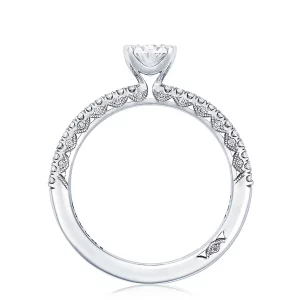 Petite Crescent Engagement Ring Setting by Tacori