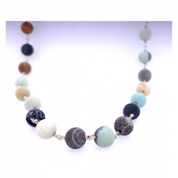 Agate and Amazonite Necklace