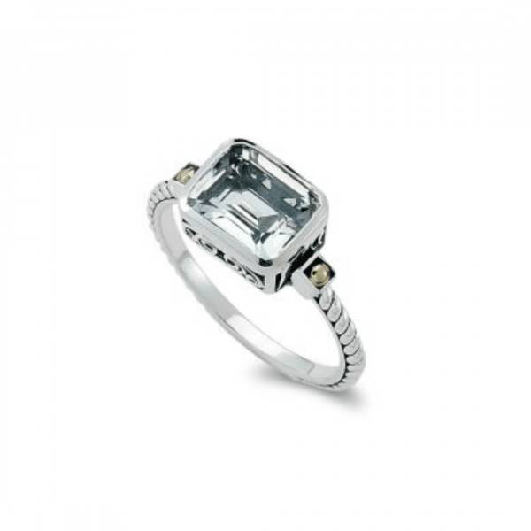 Sterling Silver Eirini Birthstone Ring by Samuel B