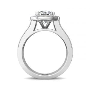Halo Triple Row Engagement Setting by Martin Flyer