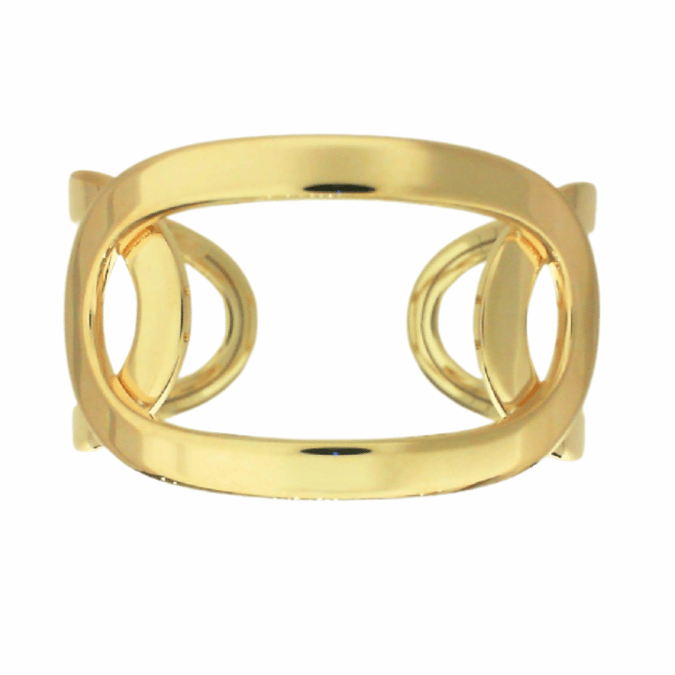 Open Link Cuff Bangle Bracelet