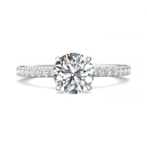 Micropave Engagement Ring Setting by Martin Flyer