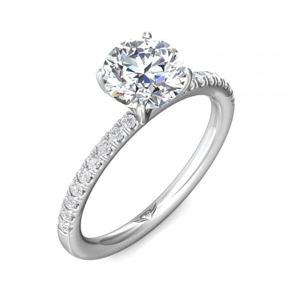 Micropave Engagement Ring Setting by Martin Flyer