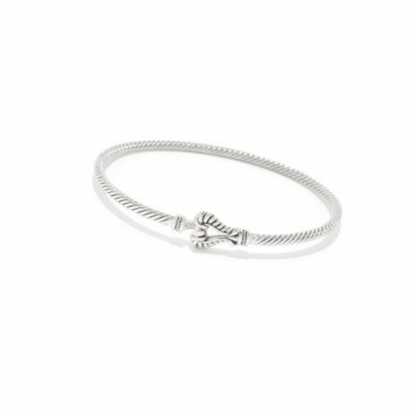 Sterling Silver Buckle Bangle by Samuel B