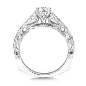 Cathedral Scrollwork Engagement Mounting by Valina