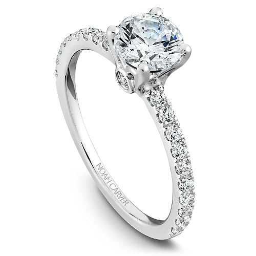 Classic Engagement Ring Semi-Mount by Noam Carver