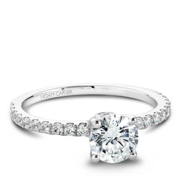 Classic Engagement Ring Semi-Mount by Noam Carver