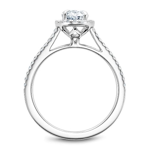 Oval Halo Engagement Mounting by Noam Carver