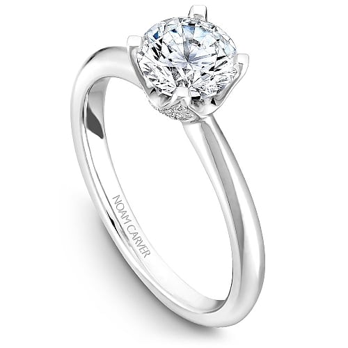 Diamond Blossom Engagement Mounting by Noam Carver
