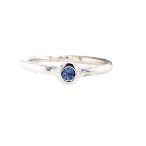 Sterling Silver Alexandrite Solitaire Ring