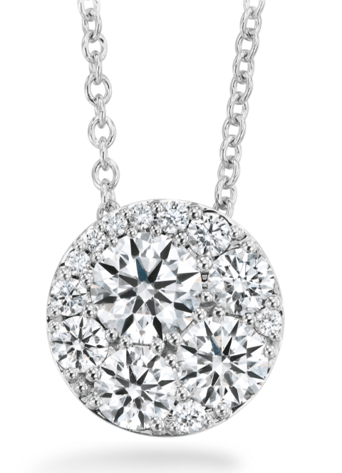 Tessa Diamond Necklace in 18k White Gold by Hearts On Fire