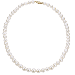 18" Pearl Strand Necklace with 14k Yellow Gold Clasp