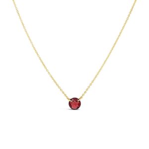 Gold-Filled Garnet Necklace