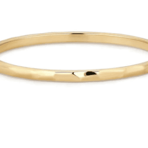 Hammered Textured Band in 14k Yellow Gold by Aurelie Gi