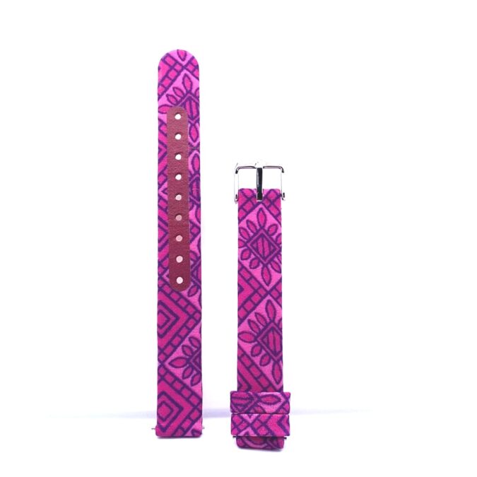 Sari Watch Strap – Retro Purple Floral by Obaku