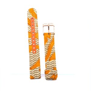 Sari Watch Strap - Tan, Orange, and Taupe by Obaku