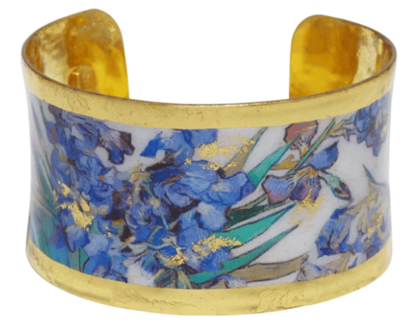 Iris Garden Corset Cuff Bracelet in 22k Gold Leaf by Evocateur