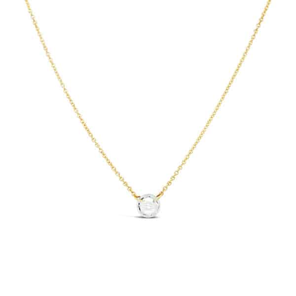 Freshwater Pearl Solitaire Necklace