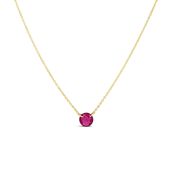 Lab Grown Ruby Necklace