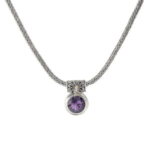 Amethyst Droplet Necklace by Samuel B.
